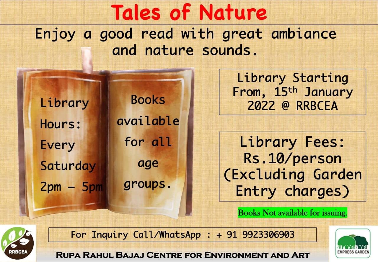 Library hours - Tales of Nature